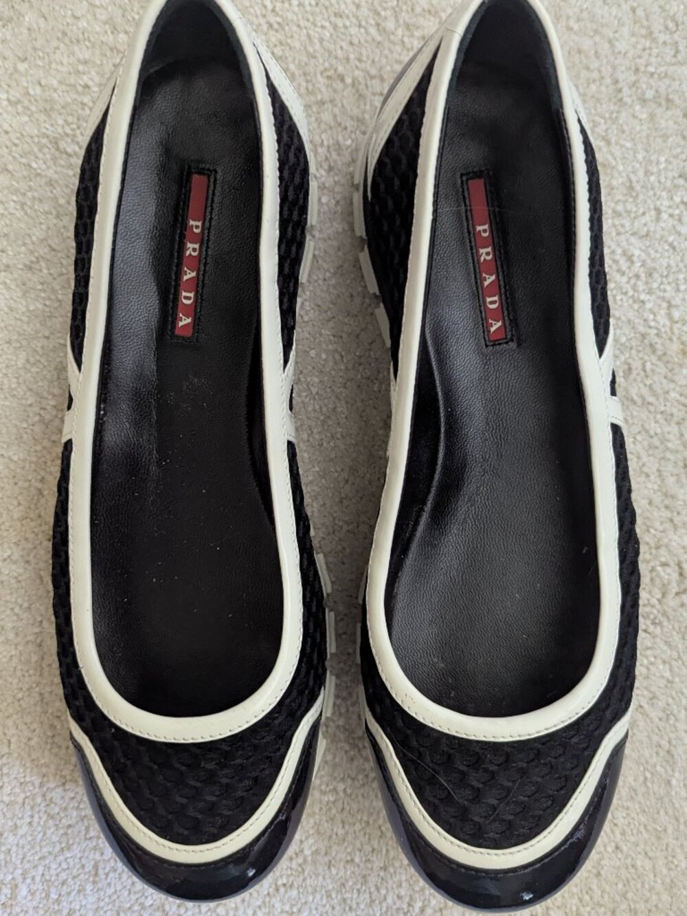 NWOT Prada Linea Rossa ballet flats